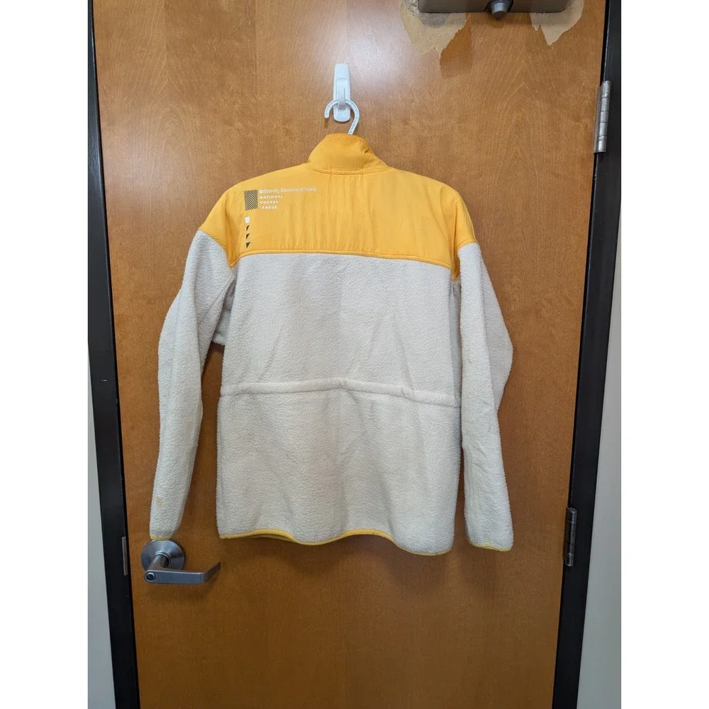 Wear by Erin Andrews Nashville Predators Jacket Mens L Yellow White Windbreaker